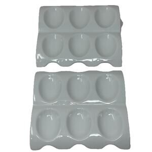 Two Front Of The House Six Egg Contemporary Plate Holder Display Plates